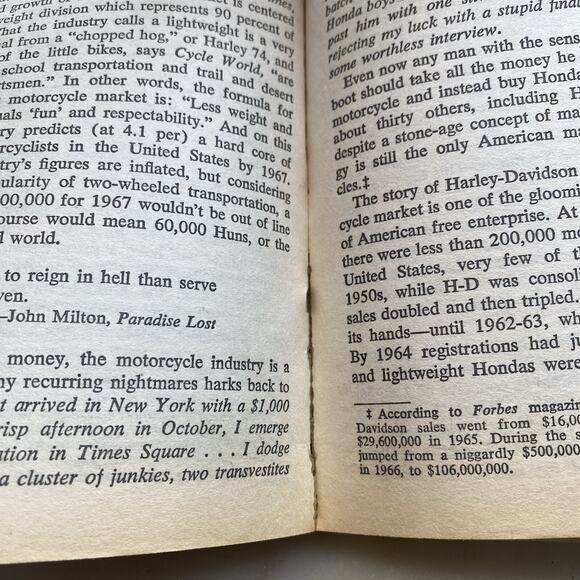 Hells Angels by Hunter S Thompson 1981 Vintage Paperback Reading Book Media - Picture 7 of 9